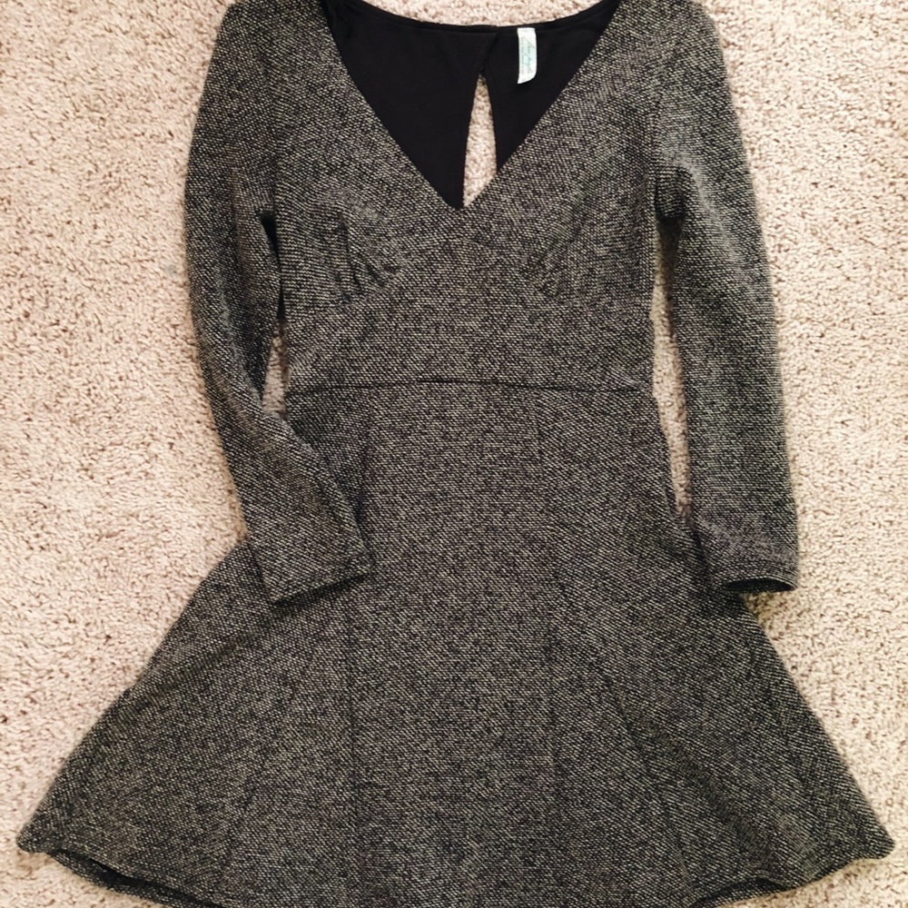 XS Free People Heart Stopper Tweed Mini Dress.